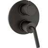 JACUZZI RUBINETTERIA Rubinetto per doccia getto laminare cristallino Verbano nero JACUZZI RUBINETTERIA