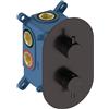 SANYCCES Rubinetto per doccia getto laminare cristallino monocomando Loop grigio lucido SANYCCES