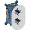 SANYCCES Rubinetto per doccia getto laminare cristallino monocomando LOOP cromo lucido SANYCCES