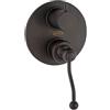 JACUZZI RUBINETTERIA Rubinetto per doccia getto laminare cristallino Lingaa nero JACUZZI RUBINETTERIA