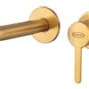 JACUZZI RUBINETTERIA Rubinetto per lavabo ad incasso getto laminare cristallino Baleno oro spazzolato JACUZZI RUBINETTERIA