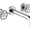 JACUZZI RUBINETTERIA Rubinetto per lavabo da incasso 3 fori Flower Jacuzzi Rubinetteria cromato lucido
