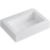 Leroy Merlin Lavabo a incasso rettangolare L 60.5 x H 14.4 x P 46 cm in resina bianco opaco