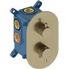 SANYCCES Rubinetto per doccia getto laminare cristallino monocomando LOOP oro lucido SANYCCES