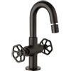 JACUZZI RUBINETTERIA Rubinetto per bidet getto laminare cristallino Flower JACUZZI RUBINETTERIA nero