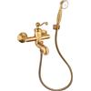 JACUZZI RUBINETTERIA Rubinetto per vasca getto laminare cristallino Lingaa per muro ottone spazzolato JACUZZI RUBINETTERIA