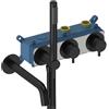Leroy Merlin Rubinetto per vasca getto laminare cristallino Loop k per muro nero