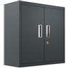 AR SHELVING Armadio sospeso metallico AR SHELVING in acciaio, grigio antracite L 70 x H 40 x P 30 cm 2 ante, da interno