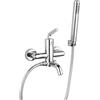 JACUZZI RUBINETTERIA Rubinetto per vasca getto laminare cristallino Verbano Q per muro grigio cromato JACUZZI RUBINETTERIA