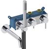 SANYCCES Rubinetto per vasca getto laminare cristallino Loop per muro cromo spazzolato SANYCCES