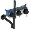 SANYCCES Rubinetto per vasca getto laminare cristallino Loop per muro nero SANYCCES