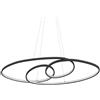 EGLO Lampadario LED design Gianella nero Ø0cm, luce calda 4400 lumen, EGLO