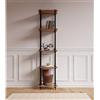 AR SHELVING Scaffale in kit AR SHELVING Ardeco 5 ripiani L 43 x P 35 x H 185 cm in legno nero e marrone, portata per ripiano 30 kg