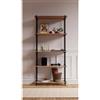 AR SHELVING Scaffale in kit AR SHELVING Ardeco 5 ripiani L 85 x P 35 x H 185 cm in legno nero e marrone, portata per ripiano 30 kg