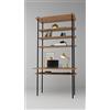 AR SHELVING Scaffale in kit AR SHELVING Office Ardeco 5 ripiani L 85 x P 52.5 x H 185 cm in legno nero e beige, portata per ripiano 30 kg