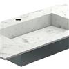 Leroy Merlin Lavabo a incasso rettangolare L 50 x H 13 cm grigio