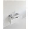 Leroy Merlin Lavabo da appoggio ovale in resina L 60 x H 17.1 x P 35 cm bianco opaco