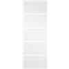 ARTENS Anta per porta scorrevole ARTENS Miami in cristallo bianco serigrafato, L 86 x H 215 cm spessore 8 mm, apertura reversibile