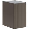 Leroy Merlin Estensione per mobile da bagno Opera 1 anta, cannettato laccato opaco grigio carbone L30 x H50 x P45.5 cm