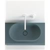 Leroy Merlin Lavabo da appoggio ovale in resina L 60 x H 17.1 x P 35 cm blu opaco