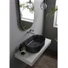 OLYMPIA CERAMICA Lavabo da appoggio Open OLYMPIA CERAMICA ovale in ceramica L 60 x H 17 x P 40 cm grigio lucido