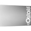 Leroy Merlin Specchio retroilluminato con decori L 90 x H 70 x P 2 cm
