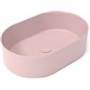 OLYMPIA CERAMICA Lavabo da appoggio Open OLYMPIA CERAMICA ovale in ceramica L 60 x H 17 x P 40 cm rosa lucido senza foro