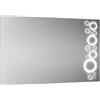 Leroy Merlin Specchio con illuminazione integrata bagno rettangolare Retroil L100 x H70 x P2 cm cromato, con bolle led