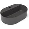 OLYMPIA CERAMICA Lavabo da appoggio Open OLYMPIA CERAMICA ovale in ceramica L 60 x H 17 x P 40 cm grigio lucido piletta non inclusa