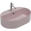 OLYMPIA CERAMICA Lavabo da appoggio Open OLYMPIA CERAMICA ovale in ceramica L 60 x H 17 x P 40 cm rosa lucido
