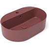 OLYMPIA CERAMICA Lavabo da appoggio Open OLYMPIA CERAMICA ovale in ceramica L 60 x H 17 x P 40 cm marrone lucido