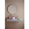OLYMPIA CERAMICA Lavabo da appoggio OLYMPIA CERAMICA ovale in ceramica L 40 x H 17 x P 40 cm rosa lucido