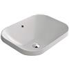 Leroy Merlin Lavabo d'appoggio rettangolare Eklettica H 18 cm in ceramica bianco