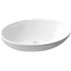 Leroy Merlin Lavabo da appoggio Eklettica ovale in ceramica senza foro H 16 cm bianco opaco