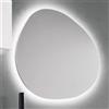 Leroy Merlin Specchio con illuminazione integrata bagno ovale Eklettica L 90 x H 78 x P 2.5 cm grigio / argento