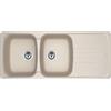 Franke Lavello semincasso 2 vasche in fragranite sabbia FRANKE Antea AZG 621 L 116 x L 50 cm
