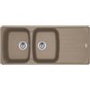 Franke Lavello integrato 2 vasche in fragranite beige FRANKE Antea L 116 x L 50 cm