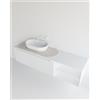 MADERO Top per lavabo KIMONO MADERO L 94 x H 2 x P 43 cm grigio chiaro pietra, lucido, senza foro