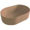 OLYMPIA CERAMICA Lavabo da appoggio WaveOLYMPIA CERAMICA ovale in ceramica L 60 x H 16 x P 40 cm marrone