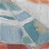 BUBOLA&NAIBO Dipinto su tela Ombrelloni, azzurro, arancione 120 x 90 cm