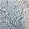 BUBOLA&NAIBO Dipinto su tela Fiori, bianco, azzurro, verde 120 x 90 cm