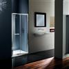 Leroy Merlin Box doccia con ingresso frontale L 100 x H 195 cm, in vetro trasparente profilo argento cromato Namara