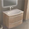 BADEN HAUS Mobile bagno sospeso con lavabo L 75 x H 55 x P 51 cm rovere tabacco per vasca centrale Lyla