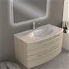 BADEN HAUS Mobile bagno sospeso con lavabo L 100 x H 55 x P 51 cm rovere sbiancato per vasca centrale Lyla