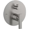 HUBER Rubinetto per doccia getto laminare cristallino ad incasso monocomando Los Angeles cromo satinato HUBER