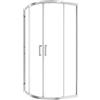 SENSEA Box doccia con ingresso angolare scorrevole Easy quadrante L 80 x L 80 x H 190 cm in vetro, sp. 6 mm vetro senza finitura / trasparente cromo