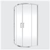 SENSEA Box doccia con ingresso angolare scorrevole Easy quadrante L 80 x L 80 x H 190 cm in vetro, sp. 6 mm smerigliato cromo