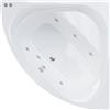 SANYCCES Vasca idromassaggio angolare BRISA CONFORT bianco 130 x 130 cm 6 bocchette SANYCCES