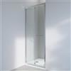 SENSEA Porta doccia pieghevole Easy L 80 x H 190 x P 0.6 cm in vetro vetro senza finitura / trasparente profilo cromo