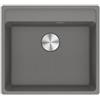 Franke Lavello integrato 1 vasca in fragranite argento FRANKE Maris L 51 x L 56 cm